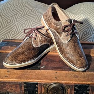 Natural hide oxfords brindle color 11